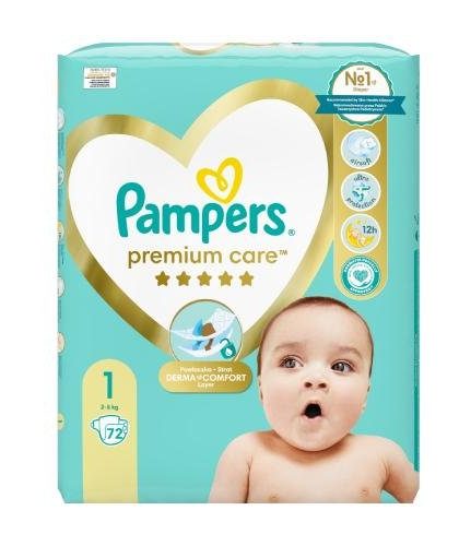 Pampers Premium Care 2-5kg rozmiar 1, 72 sztuk