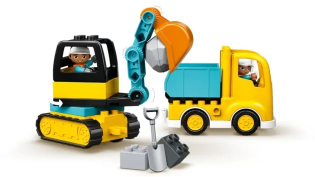 LEGO DUPLO, Ciężarówka i koparka gąsienicowa, 10931 - obrazek 3