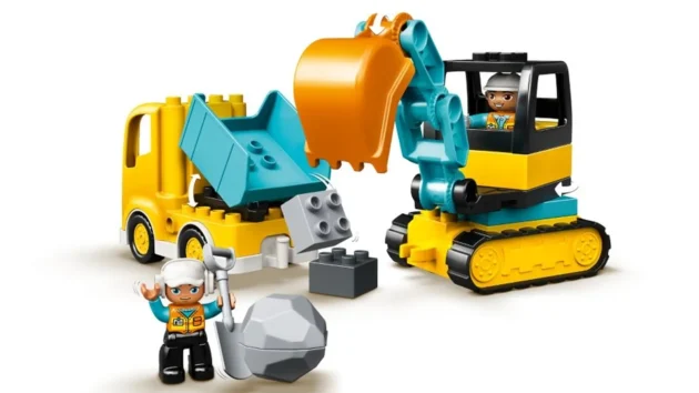 LEGO DUPLO, Ciężarówka i koparka gąsienicowa, 10931 - obrazek 2