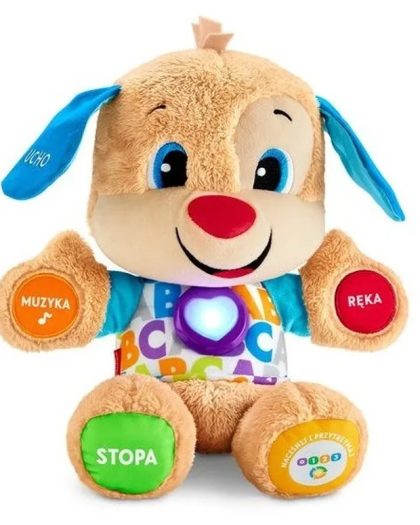 Fisher-Price, Szczeniaczek Uczniaczek „Poziomy Nauki”, zabawka interaktywna