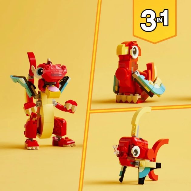 LEGO® Creator 3 w 1: Czerwony smok (31145) - obrazek 4