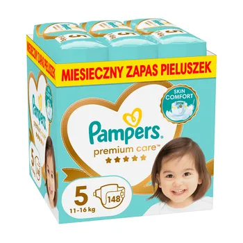 Pampers Premium Care Pieluszki, rozmiar 5, 148 szt. (11-16 kg)